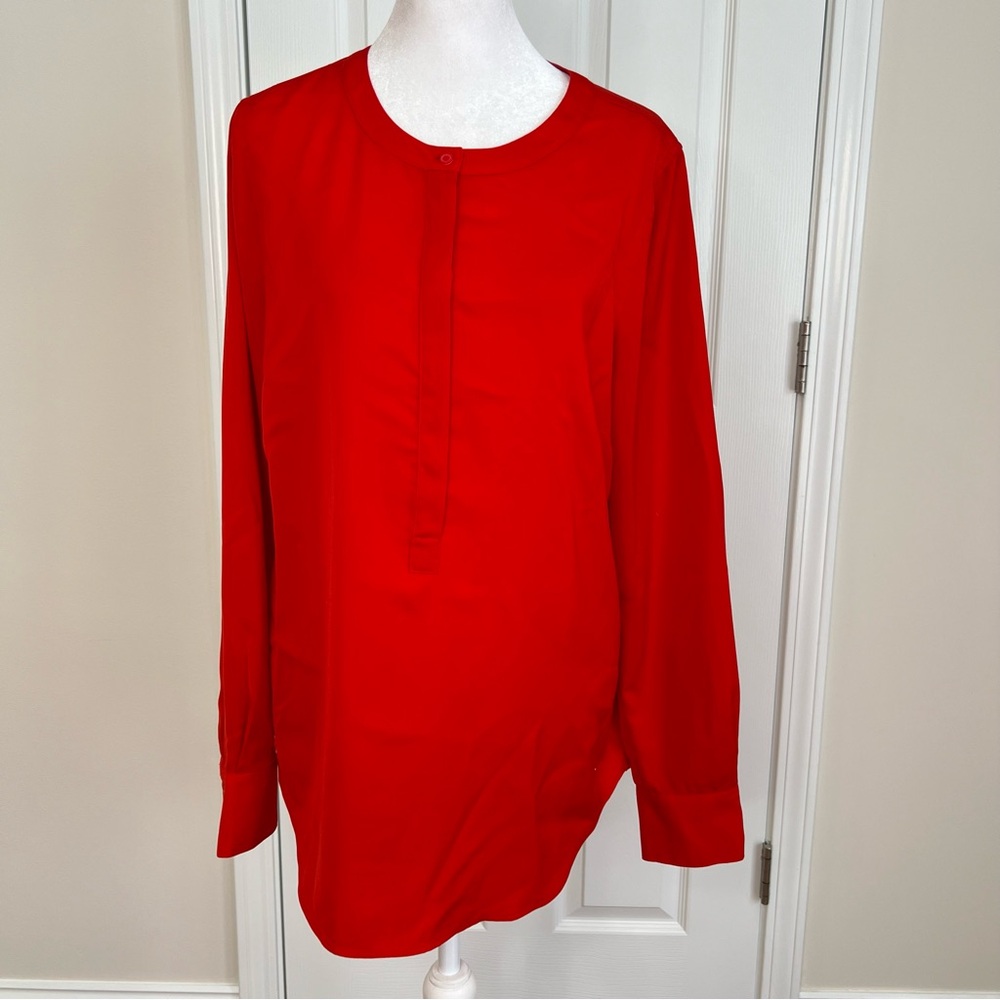 ! J. Crew Women's Red Dressy Oversized Tunic